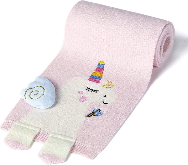 BEARUN Kids Winter Scarf Toddler Girls Cute Knit Scarf Baby Warm Scarves Neck Warmer - Image 3